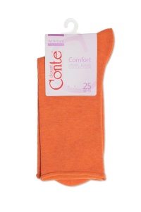 Șosete damă din bumbac fără elastic, Conte Elegant Comfort 000 - Img 32