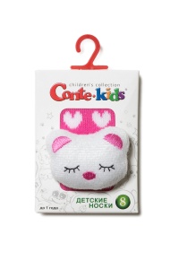 Șosete flaușate cu model pisicuță în relief, Conte Kids Sof-Tiki 402 - Img 2