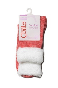 Șosete groase cu margine pufoasă, Conte Elegant Comfort 000 - Img 11