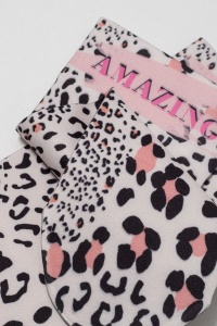 Șosete haioase 1/2 cu imprimeu leopard și cu inscripția "Amazing", Conte Fantasy 925 - Img 6