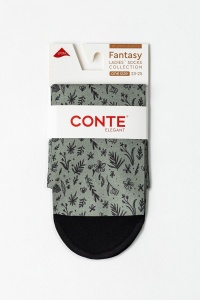 Șosete haioase cu model frunze și flori, Conte Fantasy 951 - Img 4