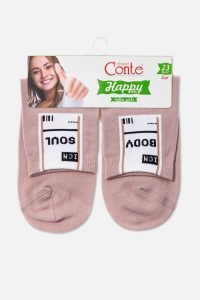Șosete haioase din bumbac, cu model "Body/Soul", Conte Happy 290 - Img 5