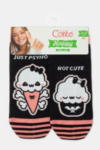 Șosete haioase din bumbac, cu model "Not Cute", Conte Happy 358 - Img 5