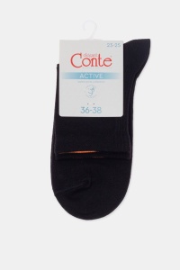 Șosete sport damă, din bumbac cu striații pe spate, Conte Elegant Active 599 - Img 22