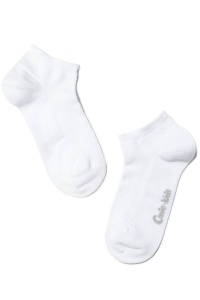Șosete sport scurte (anclets) pentru copii, din bumbac, Conte Kids Active 484 - Img 2