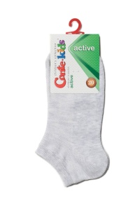 Șosete sport scurte (anclets) pentru copii, din bumbac, Conte Kids Active 484 - Img 16