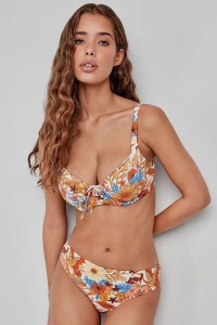 Sutien baie full-cup cu arcuri și fără burete, imprimeu floral, Gisela 2/30214