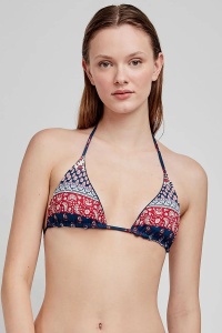 Sutien baie reversibil, fără arcuri, cu imprimeu etnic, Gisela 2/30224 - Img 3
