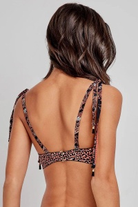 Sutien baie tip bandeau cu imprimeu leopard, Gisela 2/30192 - Img 4