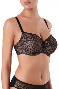 Sutien balconette cu dantelă, întărituri și arcuri, Conte Elegant Voile RB5025 - Img 2