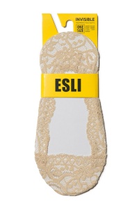 Tălpici damă ”invizibili” cu model dantelat din poliamidă, Esli IS002 - Img 8