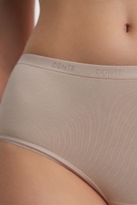 Chiloți bikini, din bumbac premium, Conte Comfort LB 5573 Piele detalii margine