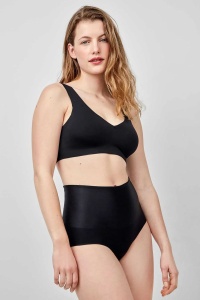 Chiloți cu talie înaltă, ușor modelator cu efect de subțiere, din microfibră satinată, Gisela 1/10053 - Img 6