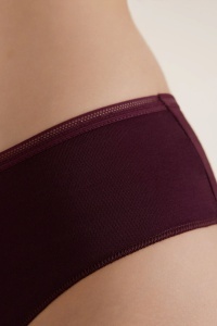 Chiloți damă model Hipster, Conte Elegant LHP 2003 model bordo detalii margine