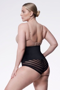 Chiloți modelatori cu talie foarte înaltă și plasă, Julimex 141 Mesh - Img 2