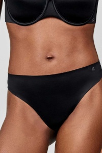 Chiloți tanga cu efect ușor modelator, din microfibră satinată, Gisela 1/10058 - Img 3