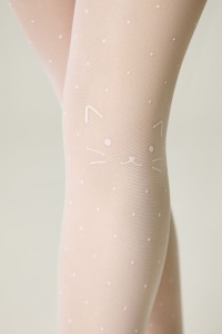 Ciorapi copii, cu puncte și model pisică, Conte Kids Katie 20 Den - Img 4