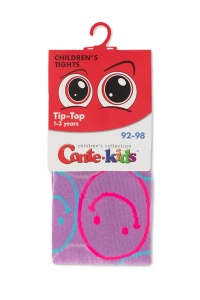 Ciorapi subțiri din bumbac cu model smiley faces, Conte Kids Tip-Top 625 - Img 4