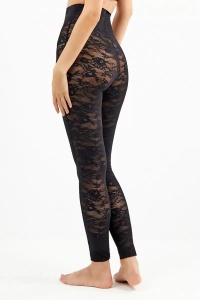 Colanți lungi din dantelă florală elastică, Gisela 2/80019 - Img 3