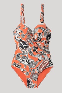 Costum de baie modelator cu imprimeu floral exotic, Gisela 2/30199 - Img 5