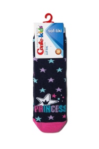 Șosete copii flaușate cu model "Steluțe", Conte Kids Sof-Tiki 418 - Img 4