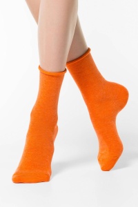 Șosete damă din bumbac fără elastic, Conte Elegant Comfort 000 - Img 7
