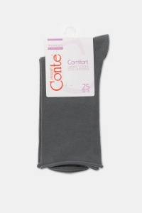 Șosete damă din bumbac fără elastic, Conte Elegant Comfort 000 - Img 29