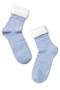 Șosete groase cu margine pufoasă, Conte Elegant Comfort 000 - Img 3