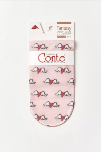 Șosete haioase cu model flying hearts, Conte Fantasy 752 - Img 2