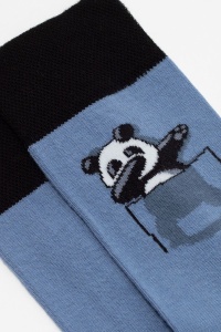 Șosete haioase din bumbac, cu model "Dab Panda", DiWaRi 163 - Img 3