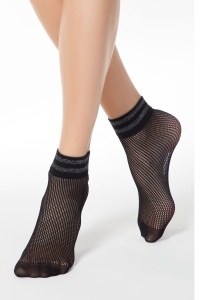 Șosete poliamidă 1/2 cu plasă și lurex, Fantasy 132 - Img 4
