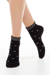 Șosete scurte (anclets) cu air bot și lurex, Conte Elegant Classic 243 - Img 2