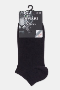 Șosete scurte (anklets) de bumbac, DiWaRi 3D Socks 000 - Img 9