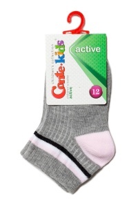 Șosete sport scurte pentru copii, din bumbac, Conte Kids Active 503 - Img 3