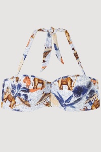Sutien baie tip bandeau, cu imprimeu african, Gisela 2/30100 - Img 5