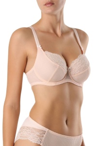 Sutien dantelat, cu arcuri și cupe moi, material jacquard, Conte Elegant Etude RB6082