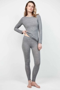 Bluză termică cu mâneci lungi și decolteu rotund, Gisela 1/10060 - Img 4