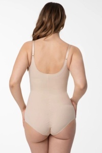 Body damă modelator cu bustul liber, Julimex 219 Basic Piele spate slim