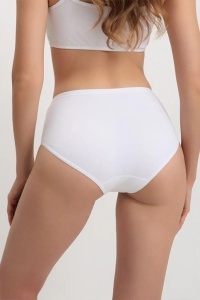 Chiloți bikini, din bumbac premium, Conte Comfort LB 5573 Alb spate