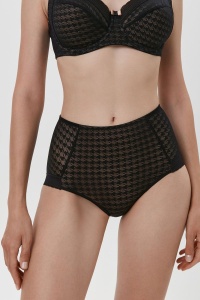 Chiloți slip damă cu Model Pied-de-Poule, cu talie înaltă, Conte Body Couture RP2093 - Img 2