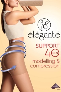 Ciorap modelator cu efect de masaj, Elegante Support 40 Den Ambalaj