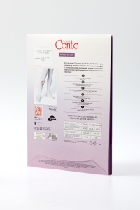 Ciorapi copii, din microfibră cu model și fundiță decor, Conte Kids Lovely 50 Den - Img 6