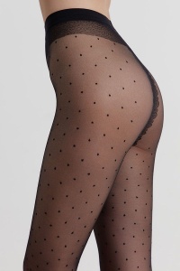 Ciorapi subțiri cu model, buline polka, Fantasy Dots - Img 3