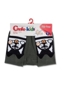 Ciorapi subțiri din bumbac cu model cățel, Conte Kids Tip-Top 560 - Img 2