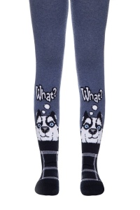 Ciorapi subțiri din bumbac cu model Husky pufos, Conte Kids Tip-Top 507