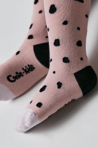 Ciorapi subțiri din bumbac cu model leopard, Conte Kids Tip-Top 580 - Img 3