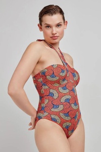 Costum de baie detașabil, cu imprimeu tribal, Gisela 2/30242 - Img 2