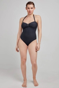Costum de baie întreg, fără arcuri, din material texturat, Gisela 2/30232 - Img 1