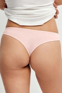 Set de 3 chiloți brazilieni, din bumbac organic, Gisela 1/0222.1, roz