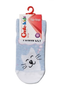 Șosete antiderapante cu model ”Pisică”, Conte Kids Tip-Top 403 - Img 3